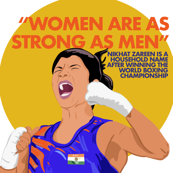 "Women are as strong as men."