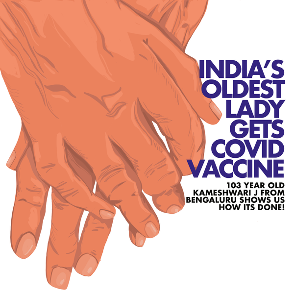 India's Oldest Lady Gets COVID Vaccine