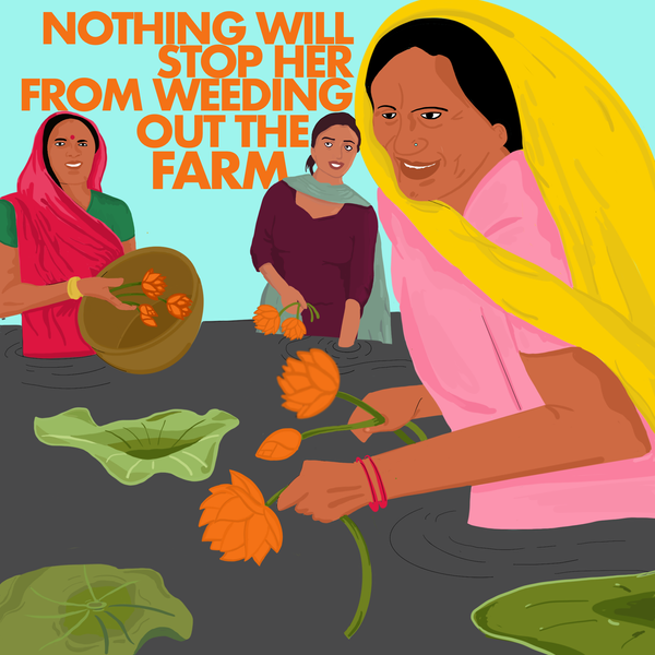 Nothing Will Stop Her from Weeding out the Farm